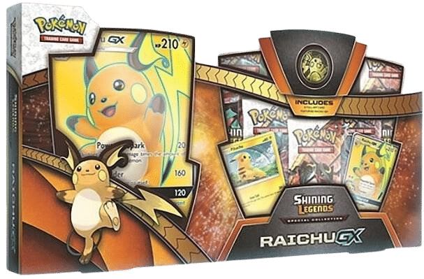 Pokemon Sun Moon Shining Legends Special Collection Raichu Gx Rare