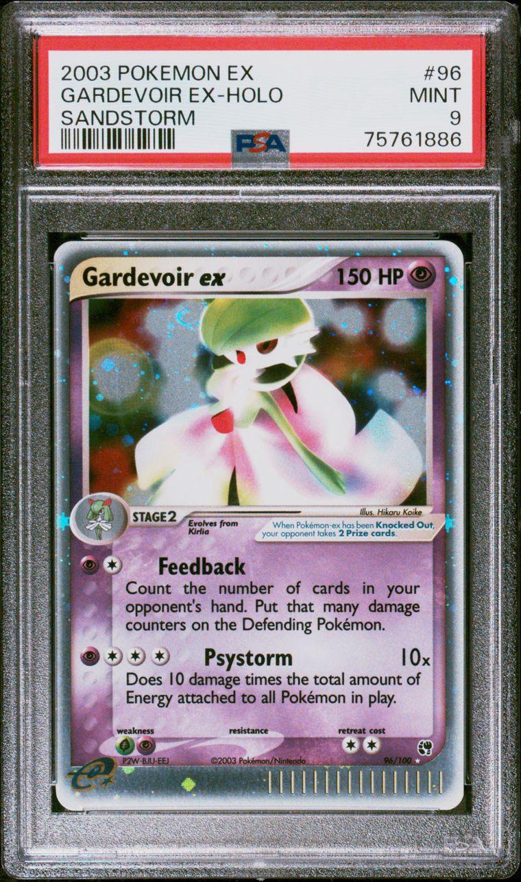 2003 Pokémon Sandstorm Gardevoir ex Holo 96 PSA 9 Rare Candy