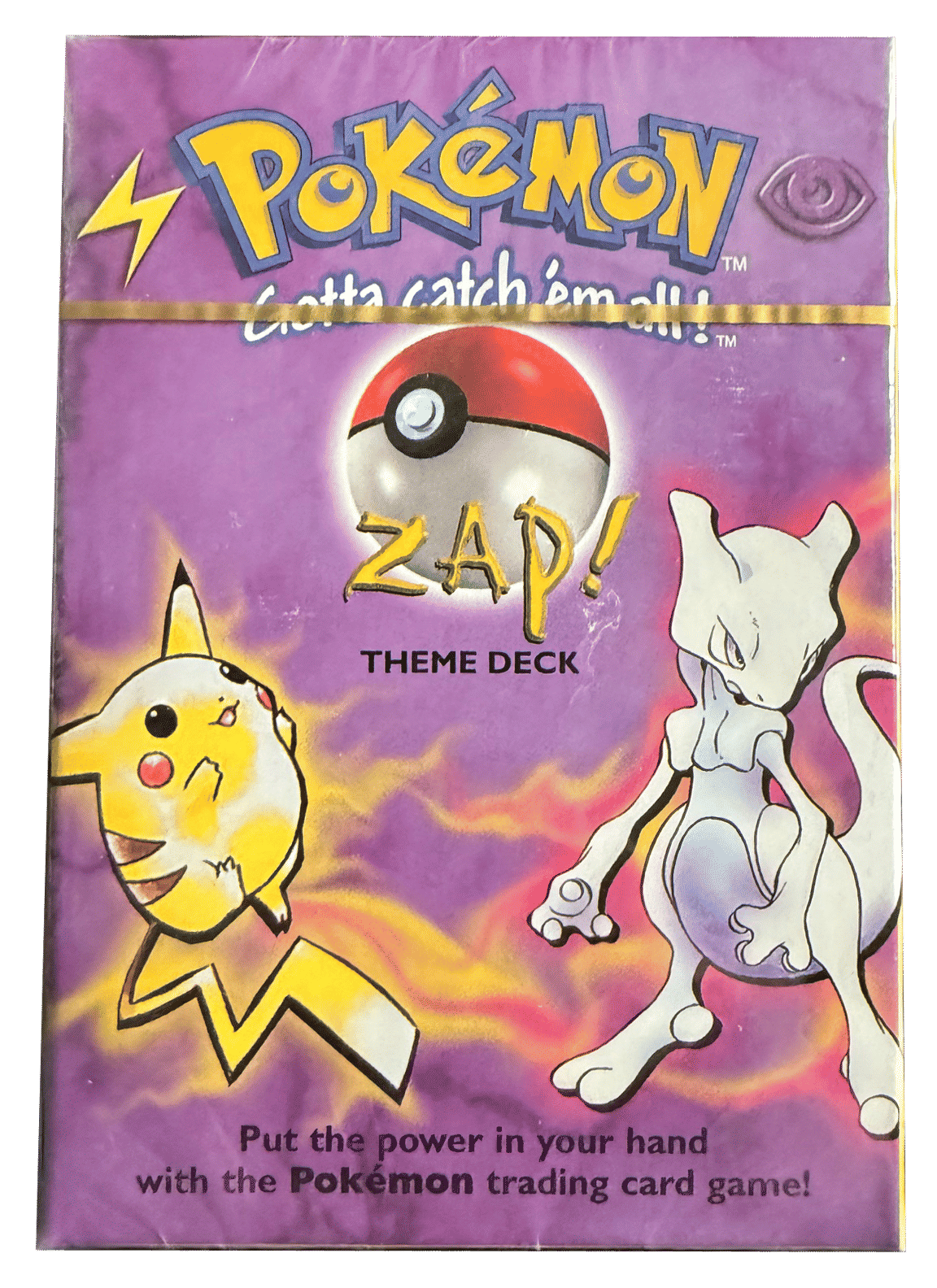 ポケモンカードゲーム 海外版 ZAP! THEME DECK Pokemon GOLD STRIP Zap Theme Deck (Shadowless) (1999