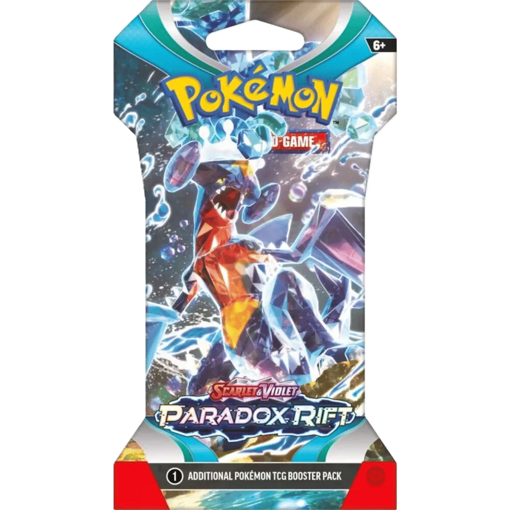 paradox rift booster box png Pokémon Sleeved Pack<!-- --> This expansion also features Garchomp ex Pokemon TCG SV04 Paradox Rift