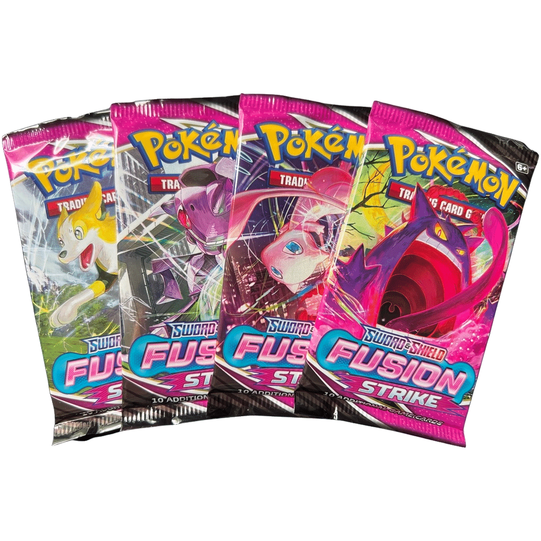 Pokemon 2021 Fusion Strike Booster Packs (Set Of 4 - Random) | Rare Candy