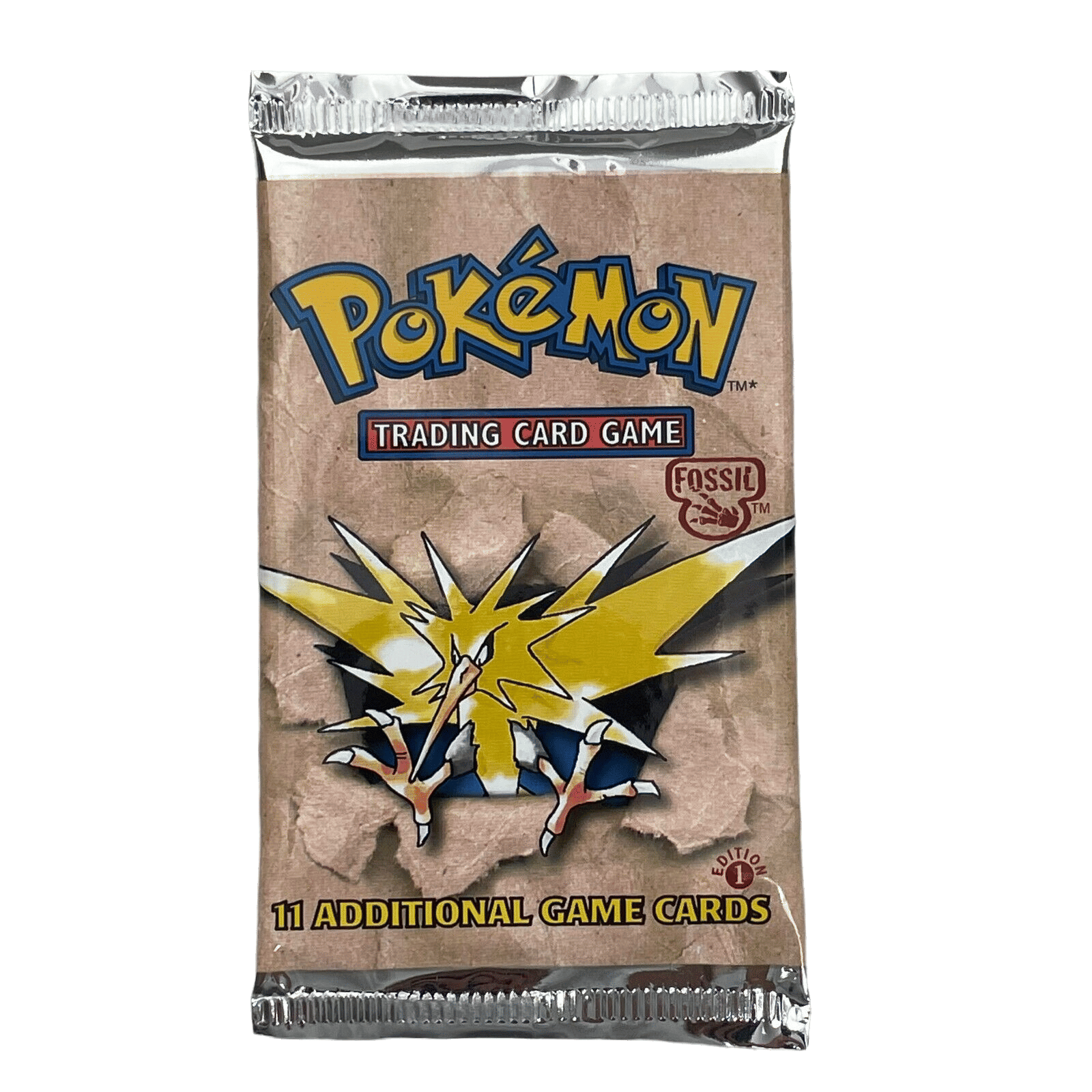 Pokémon 1999 1st Fossil Booster Pack (Zapdos) Rare Candy