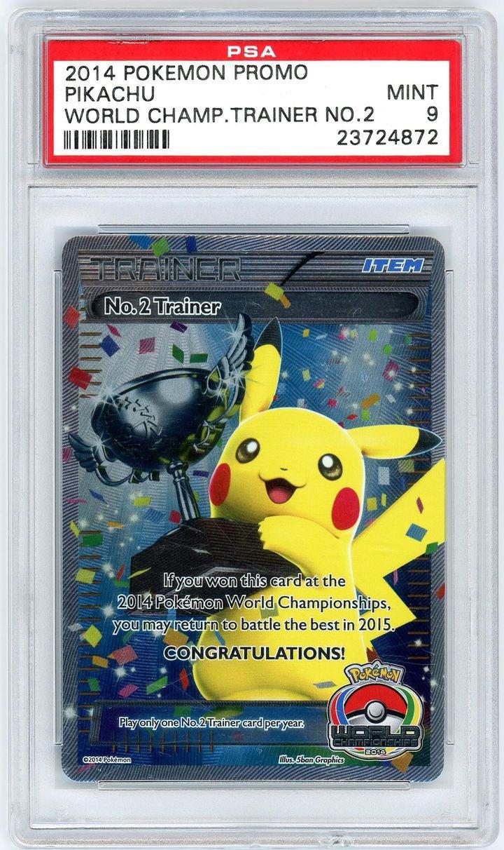 PSA 9 2014 Pokemon World Championship Trophy Card No. 2 Trainer