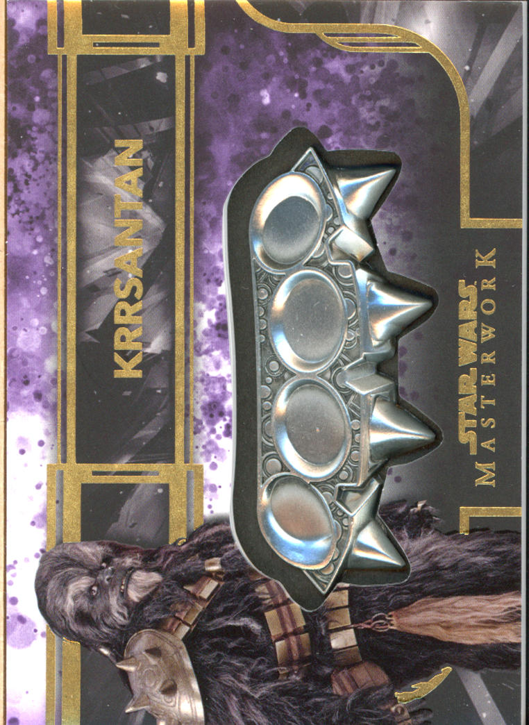 Star Wars Masterwork 2022 Krrsantan's Knuckle Dusters Medallion Card 5/ ...
