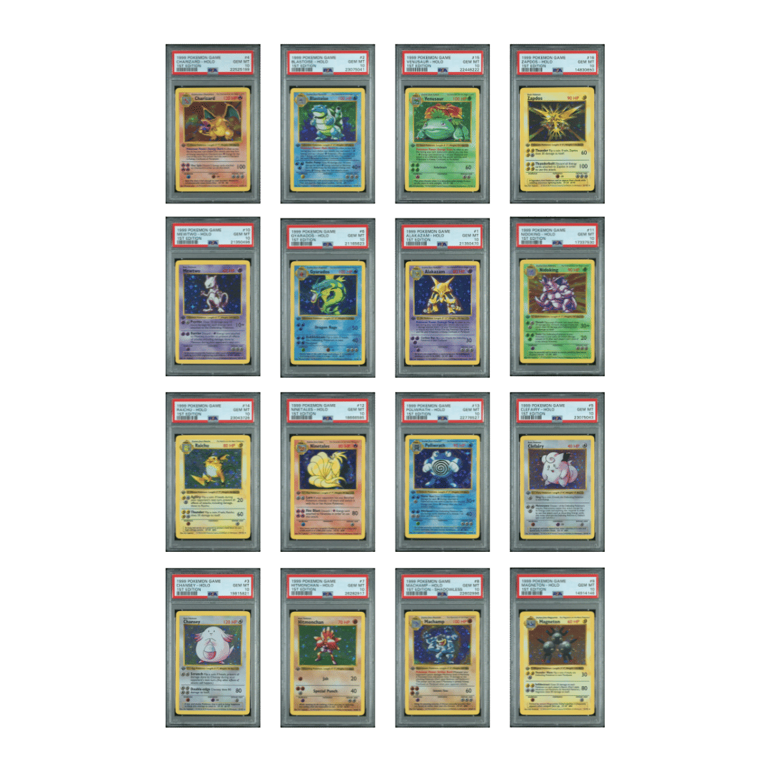 Complete Pokemon Base Set 1st Edition Thick Stamp PSA 10 Full Set 103 - Where To Buy First Edition Pokemon Card Packs