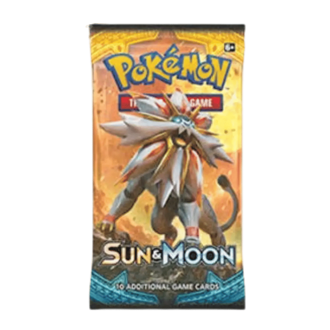 Pokemon Sun & Moon Hidden Fates Booster Pack – English, Factory Sealed, Random Artwork (10 Cards)