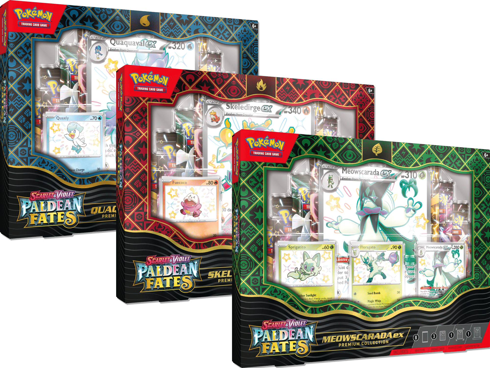 Pokemon Paldean Fates Ex Premium Collection Set Of Rare Candy
