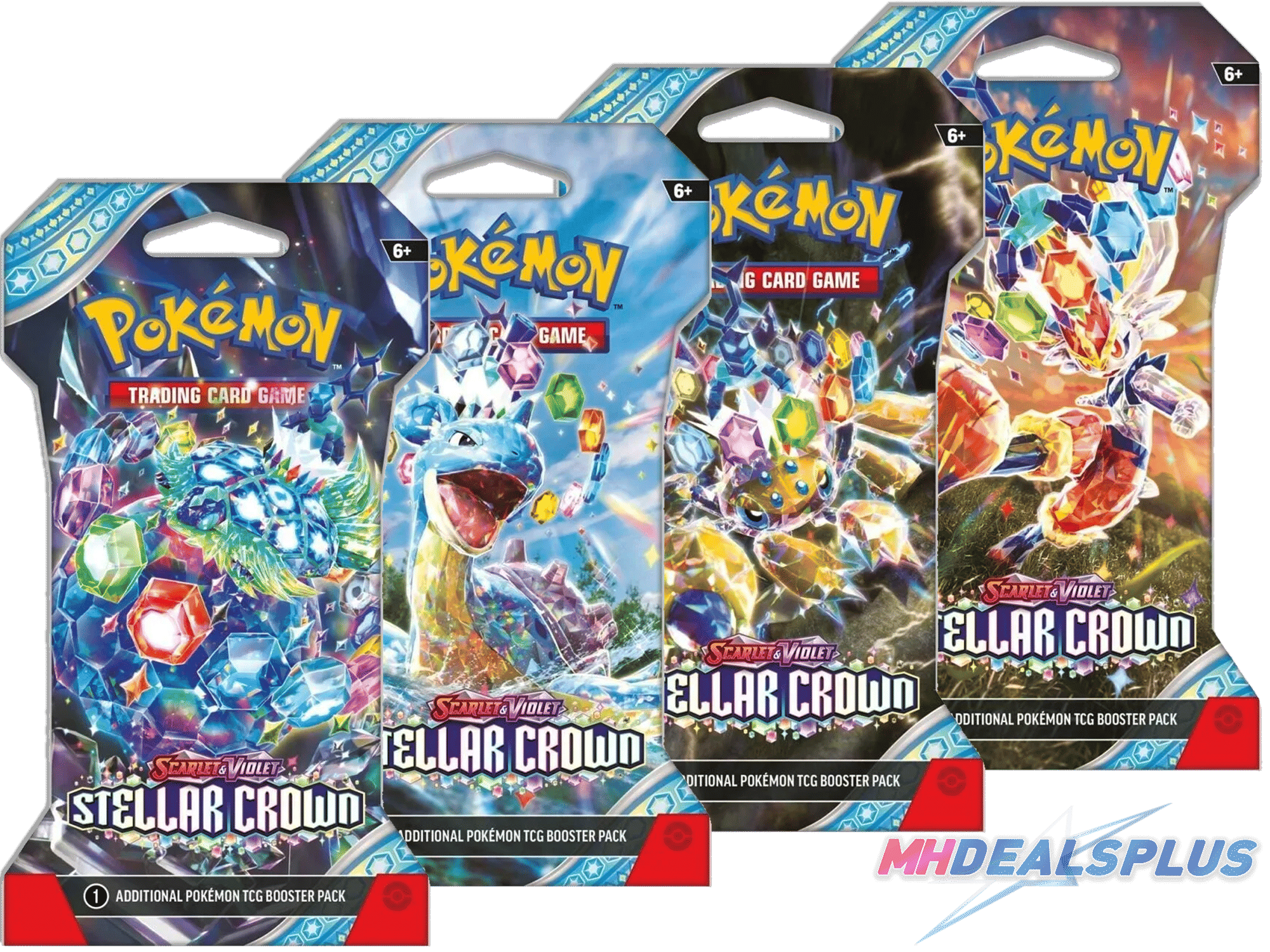 Pokemon TCG: Scarlet & Violet – Stellar Crown Sleeved Booster Pack (Random), Factory Sealed