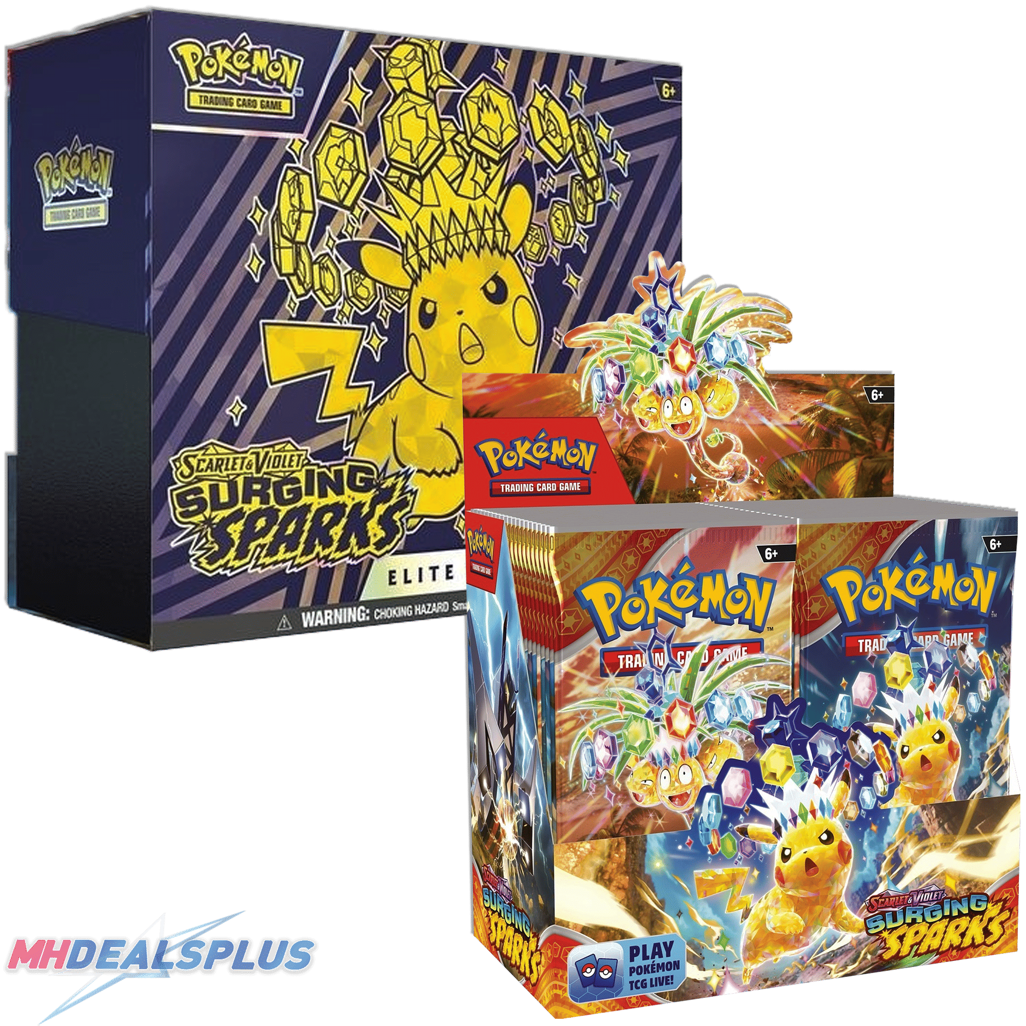 (Pre-Order)PokemonSurgingSparksBoosterBox+EliteTrainerBox