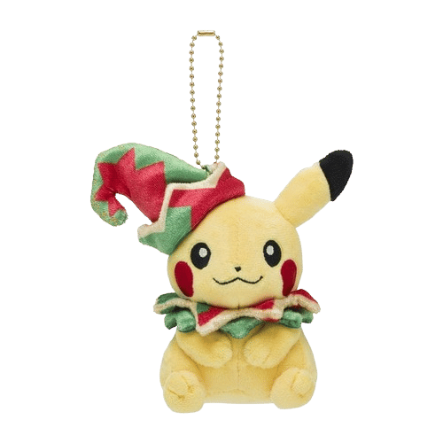 Christmas Toy Factory Pikachu Keychain Plush 2022 Pokemon Center Japan ...