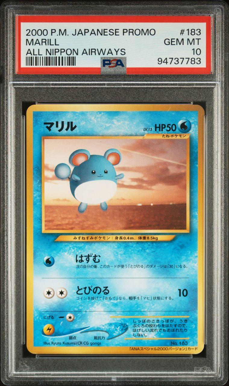 PSA10 マリル 旧裏 プロモ ANA 183 2000 PSA10 マリル 旧裏 プロモ ANA 183 2000