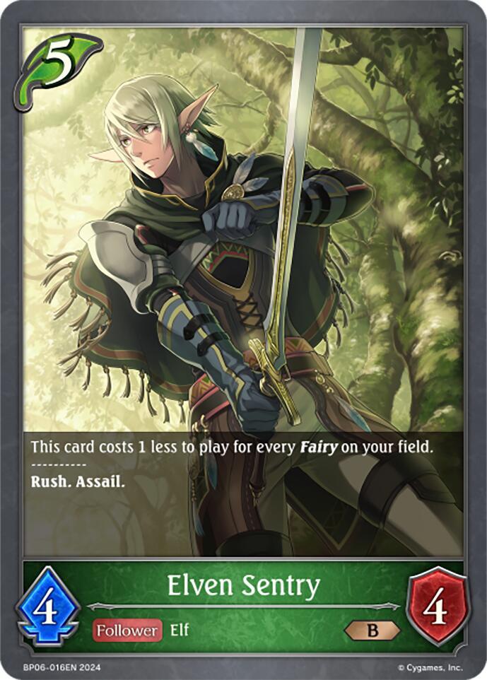 Elven Sentry (BP06-016EN) [Paragons of the Colosseum] Near Mint | Rare ...