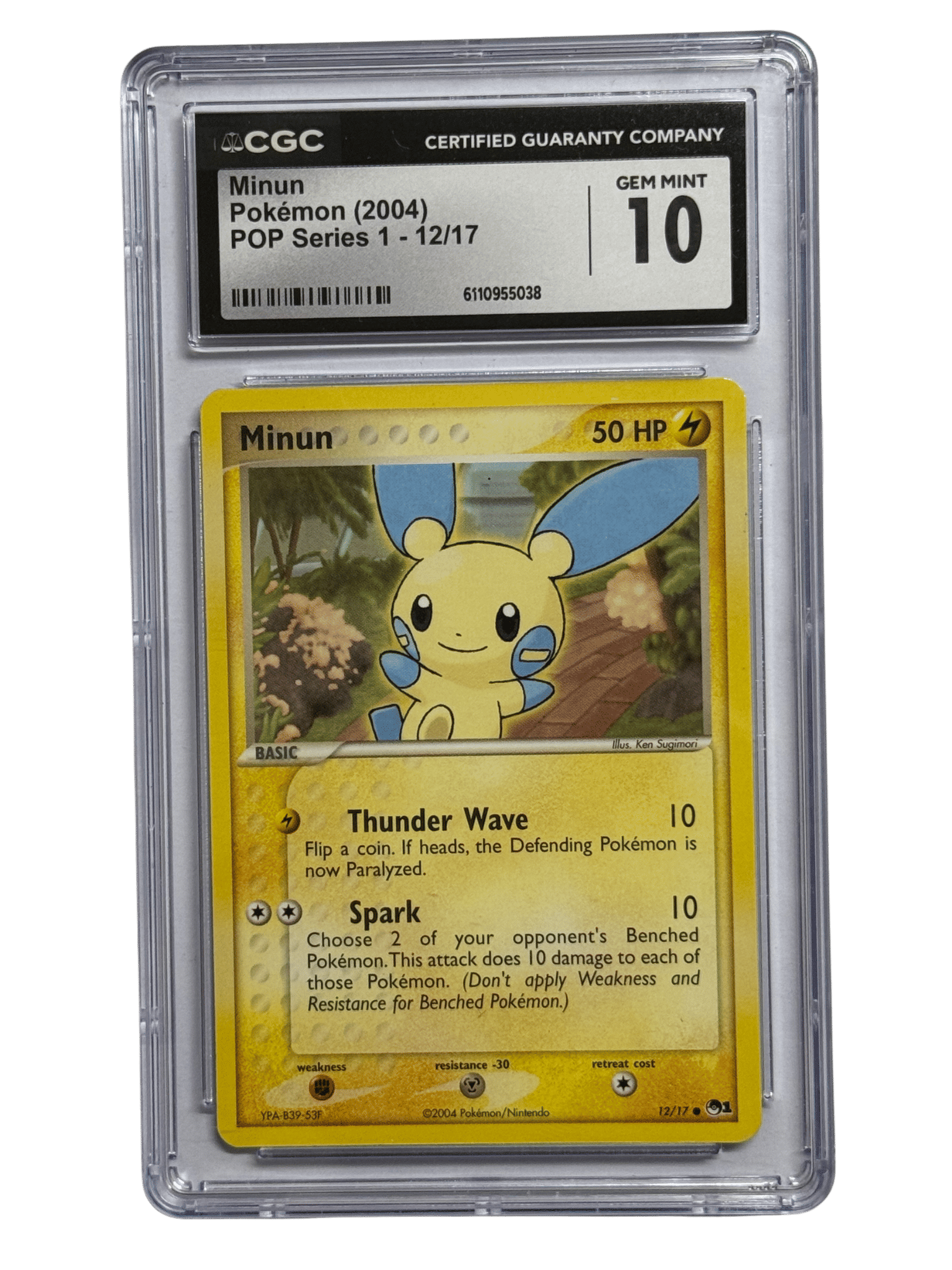 minun pokemon card Fixed EX Trainer Kit Minun 6/12 Cards CollexyLux Uncommon Card Type Pokemon Card Zukan Carddass Minun