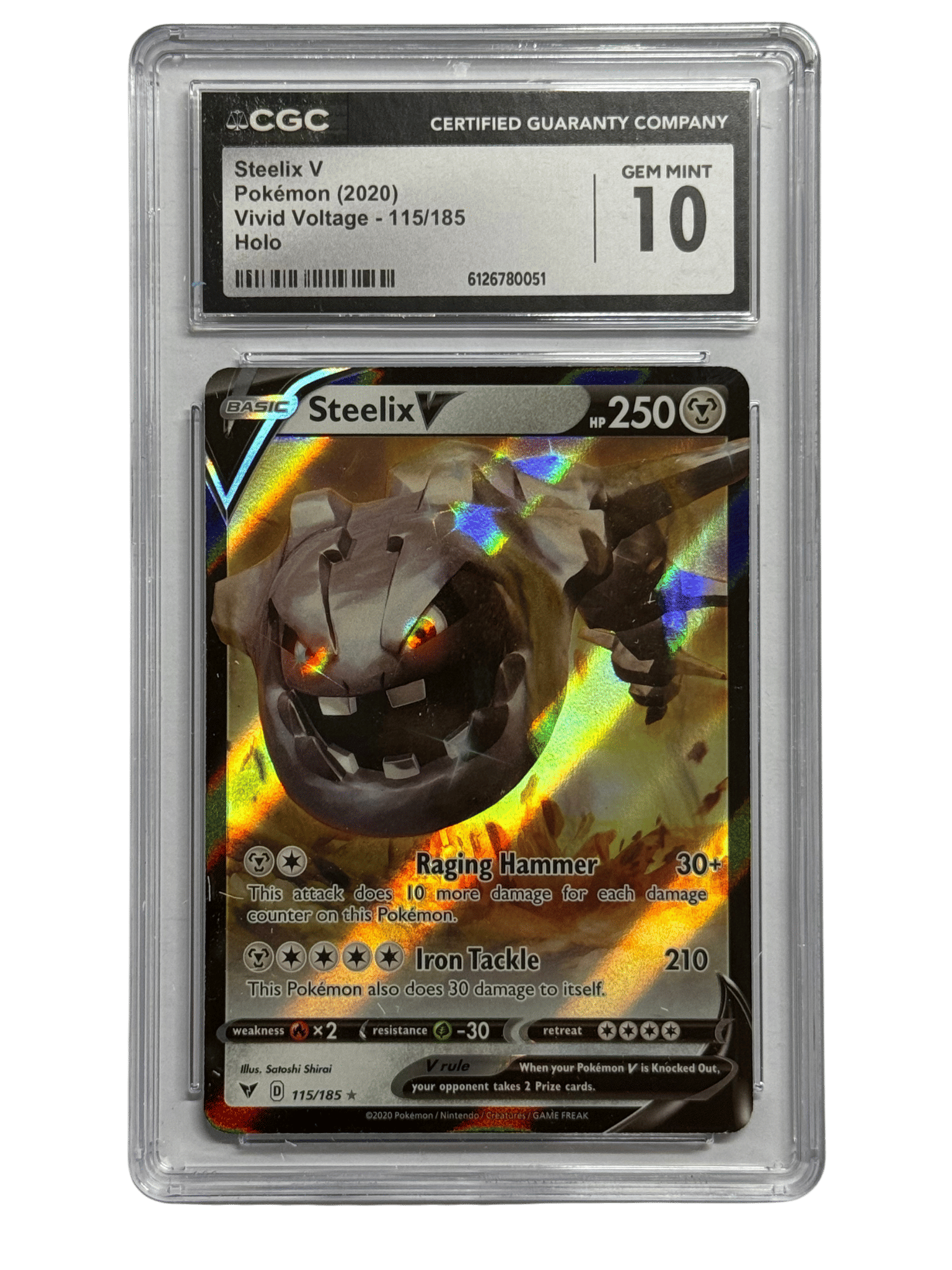 pokemon steelix card 150/132 [4M] Iron Tackle (210) This Pokemon also does 30 damage to itself Pokemon Card - Neo Genesis