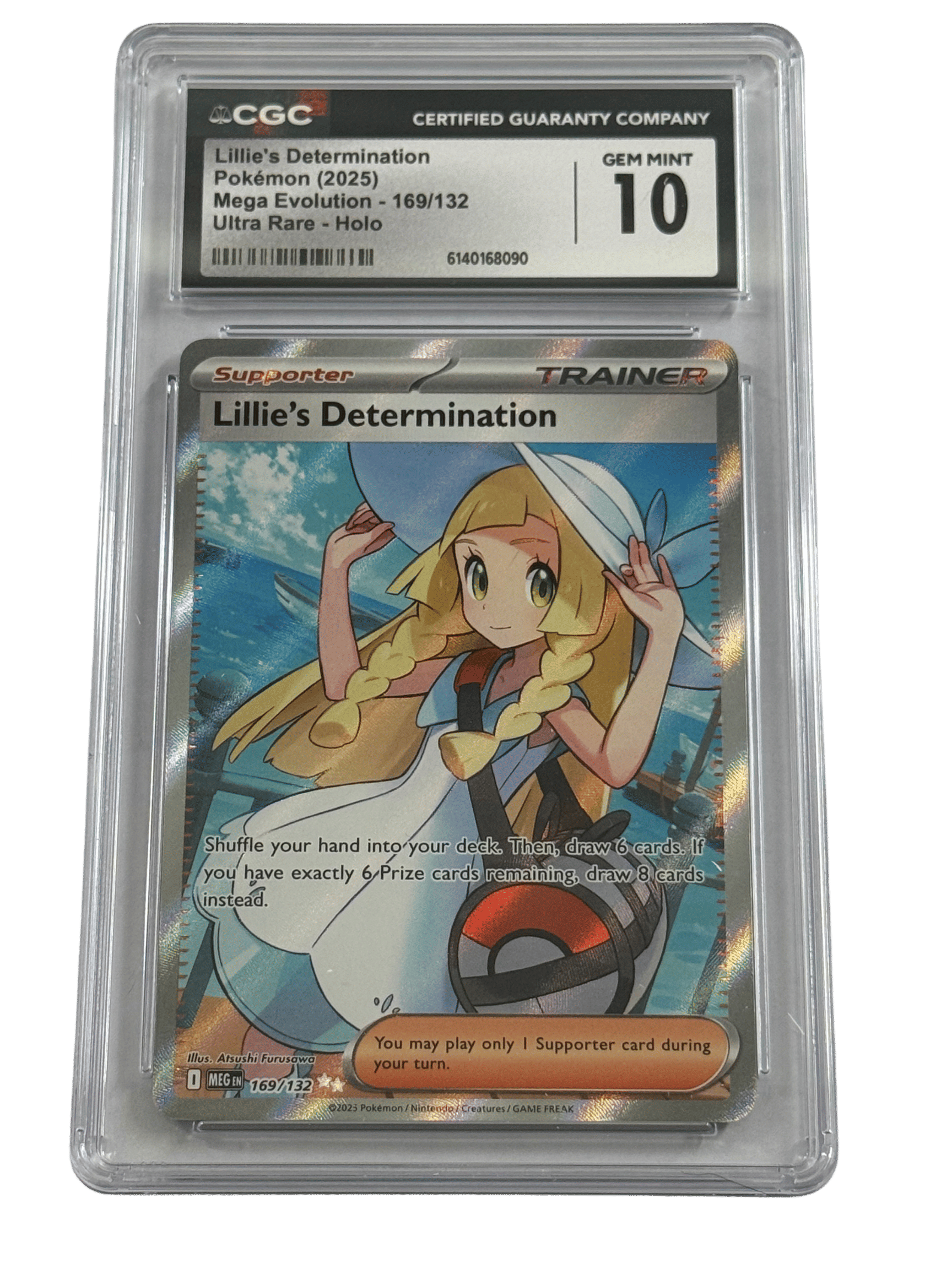 2025 Pokémon Mega Evolution Lillie's Determination #169/132 CGC 10