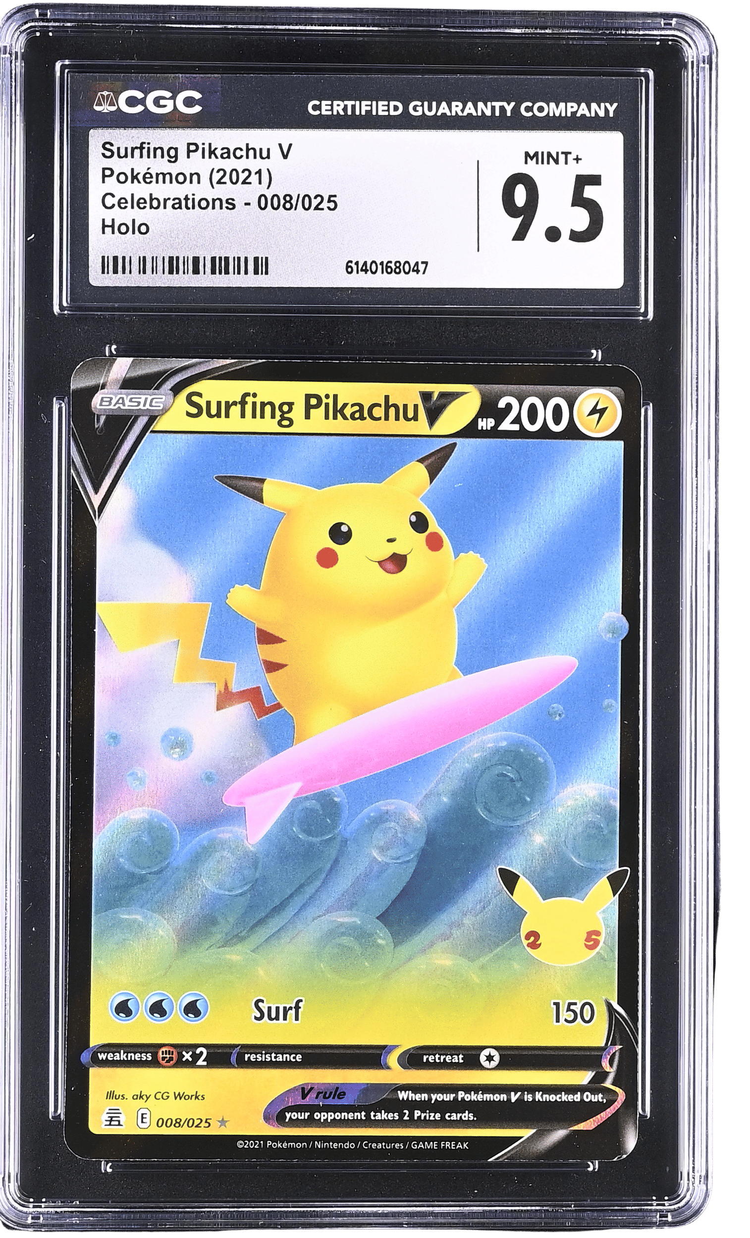 pokemon cards surfing pikachu Card Credit Card Skin Lightning Rarity Surfing Pikachu Vmax # 022/024