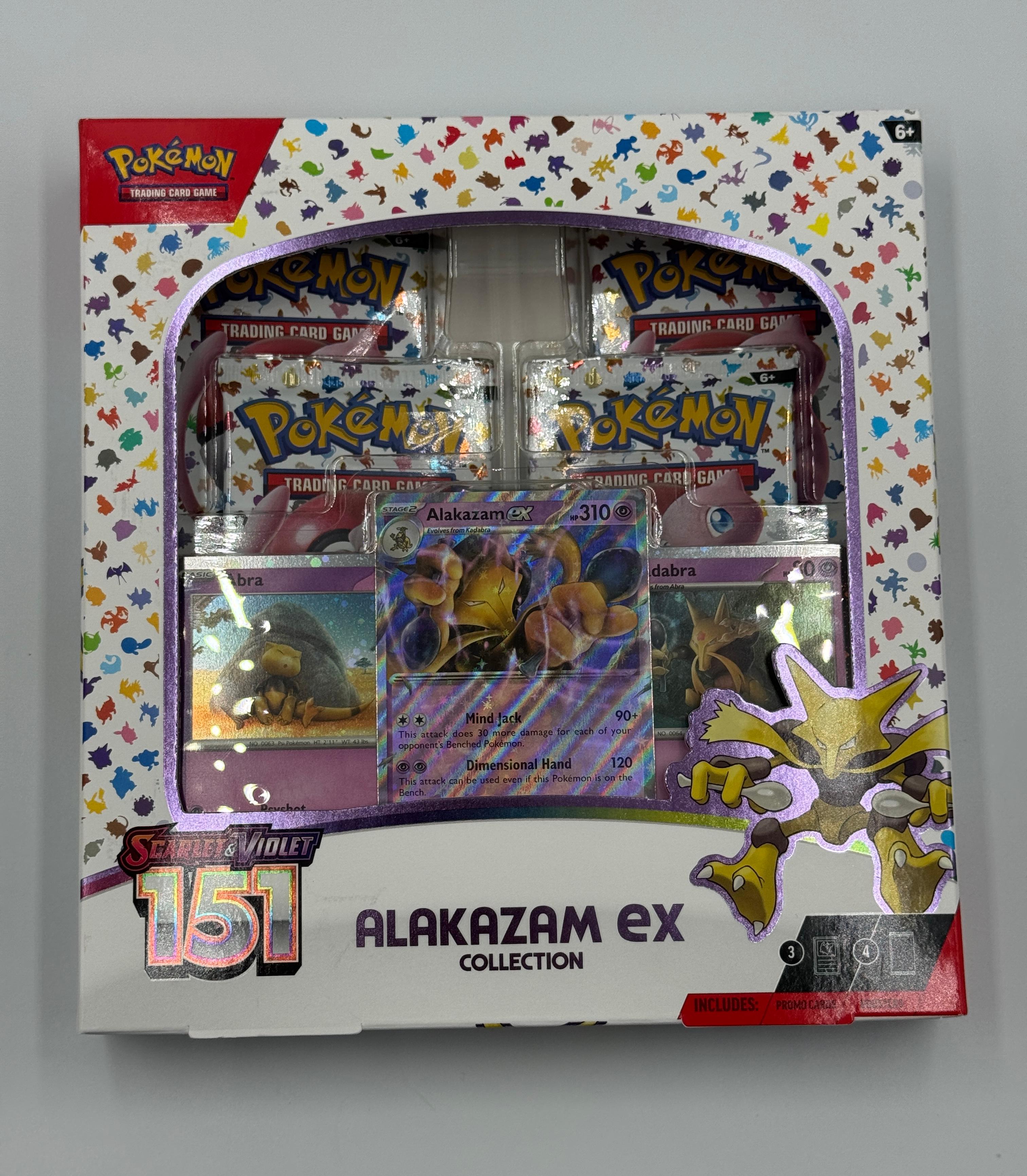 Pokemon 151 Alakazam ex Collection (4 151 Booster packs