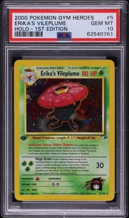 pokemon card vileplume – PRYME TRADING CARDS cementing its place as a must 1999 Pokemon Jungle Holo Vileplume
