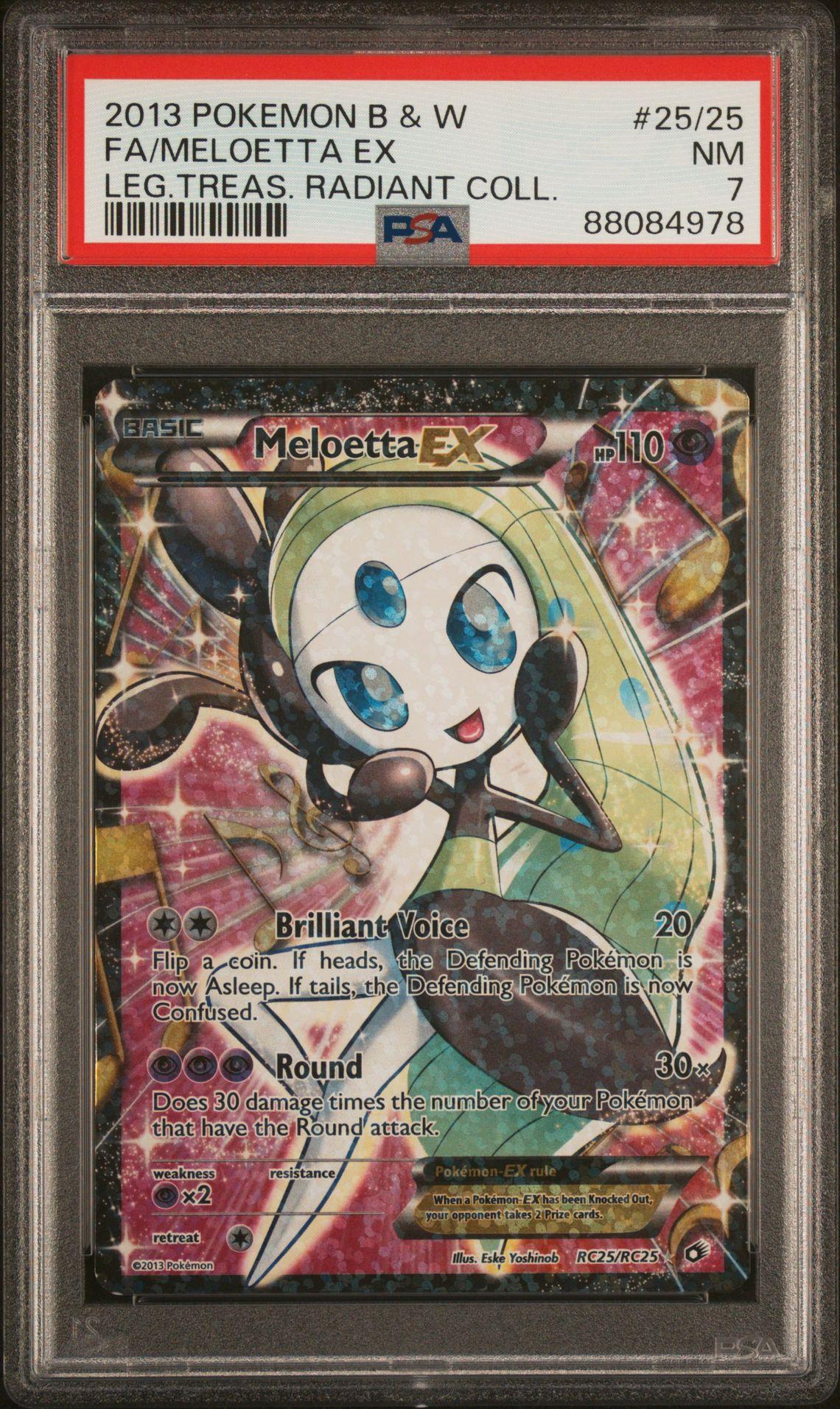 2013 Pokémon Japanese Shiny Collection Meloetta-EX #025/020 PSA 7